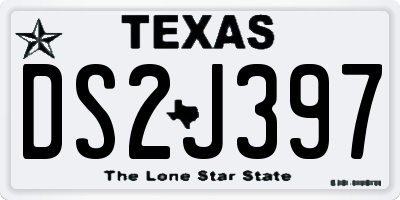 TX license plate DS2J397