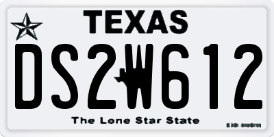 TX license plate DS2W612