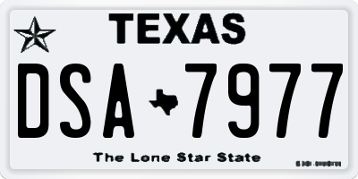 TX license plate DSA7977
