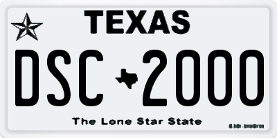 TX license plate DSC2000