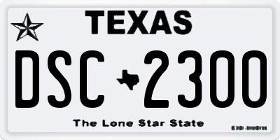 TX license plate DSC2300