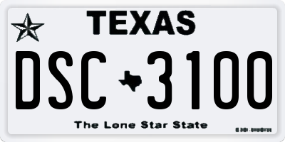 TX license plate DSC3100