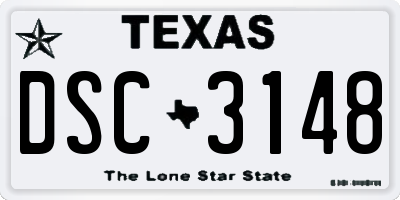 TX license plate DSC3148