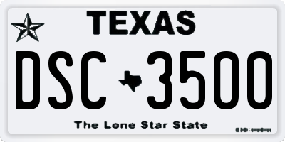 TX license plate DSC3500