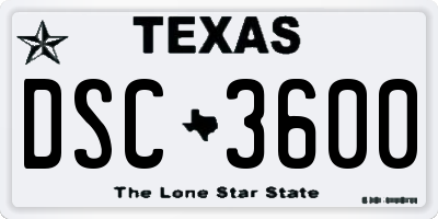 TX license plate DSC3600