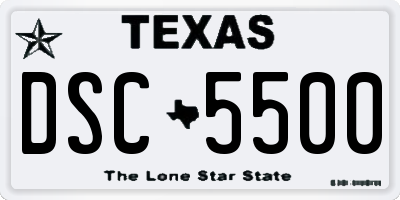 TX license plate DSC5500