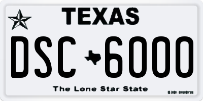 TX license plate DSC6000