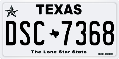 TX license plate DSC7368
