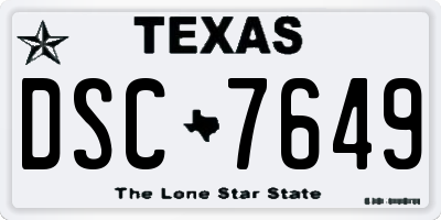 TX license plate DSC7649