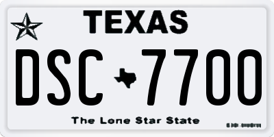 TX license plate DSC7700