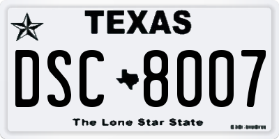 TX license plate DSC8007