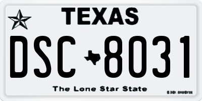 TX license plate DSC8031