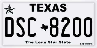 TX license plate DSC8200