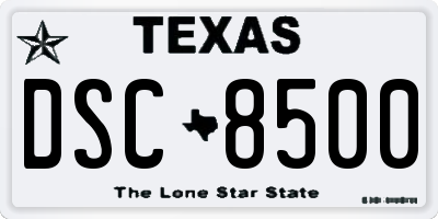 TX license plate DSC8500