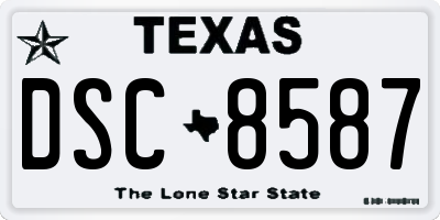 TX license plate DSC8587