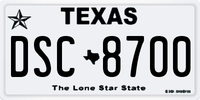 TX license plate DSC8700