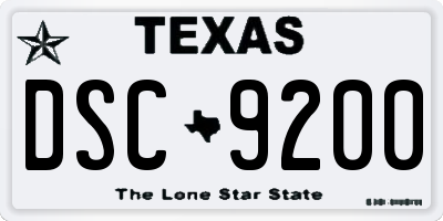 TX license plate DSC9200