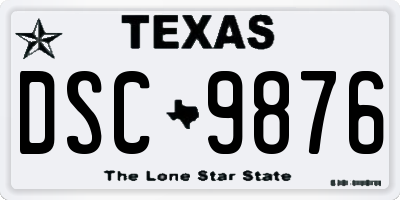 TX license plate DSC9876
