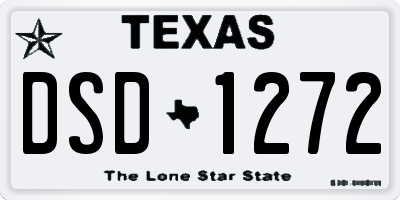 TX license plate DSD1272