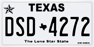 TX license plate DSD4272