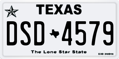 TX license plate DSD4579