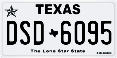 TX license plate DSD6095