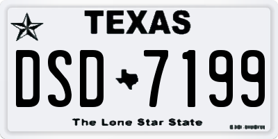 TX license plate DSD7199