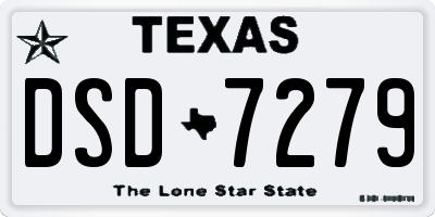 TX license plate DSD7279