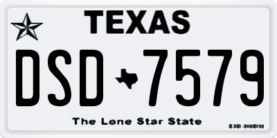 TX license plate DSD7579