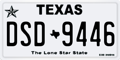 TX license plate DSD9446