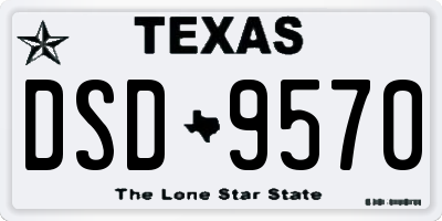 TX license plate DSD9570