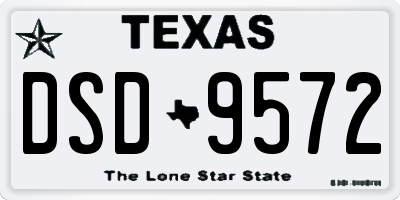 TX license plate DSD9572