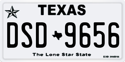 TX license plate DSD9656