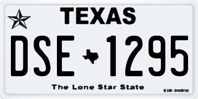 TX license plate DSE1295