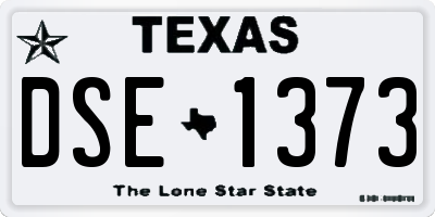 TX license plate DSE1373