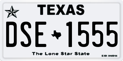 TX license plate DSE1555