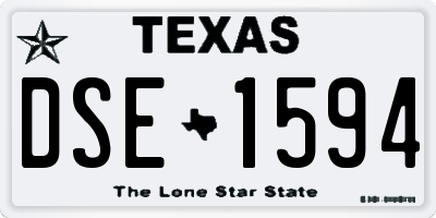 TX license plate DSE1594