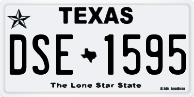 TX license plate DSE1595