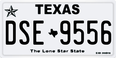 TX license plate DSE9556