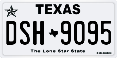 TX license plate DSH9095