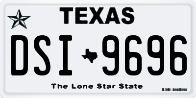 TX license plate DSI9696