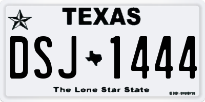 TX license plate DSJ1444