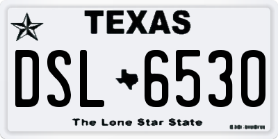 TX license plate DSL6530