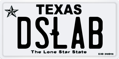 TX license plate DSLAB