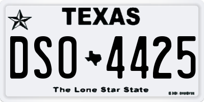 TX license plate DSO4425