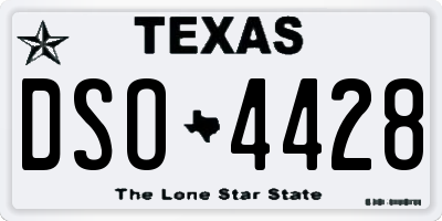 TX license plate DSO4428