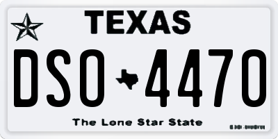 TX license plate DSO4470