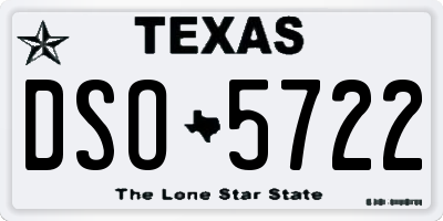 TX license plate DSO5722