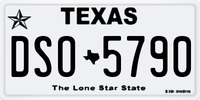 TX license plate DSO5790
