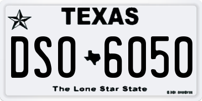 TX license plate DSO6050